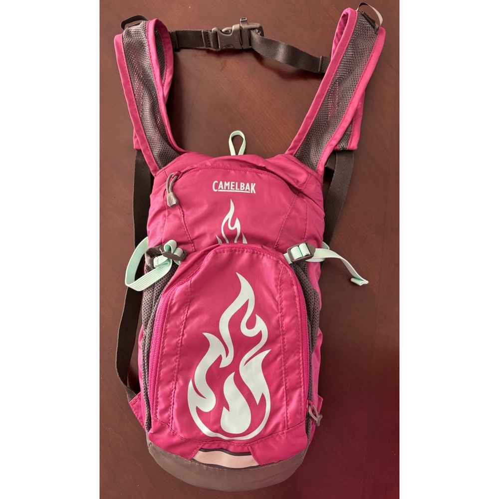 CamelBak Mini M.U.L.E. Kids Hydration Backpack Pink Flame 1.5L Reservoir Pack